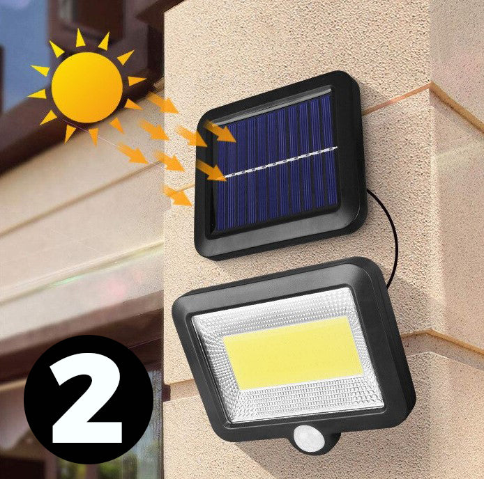 Focos solar con panel