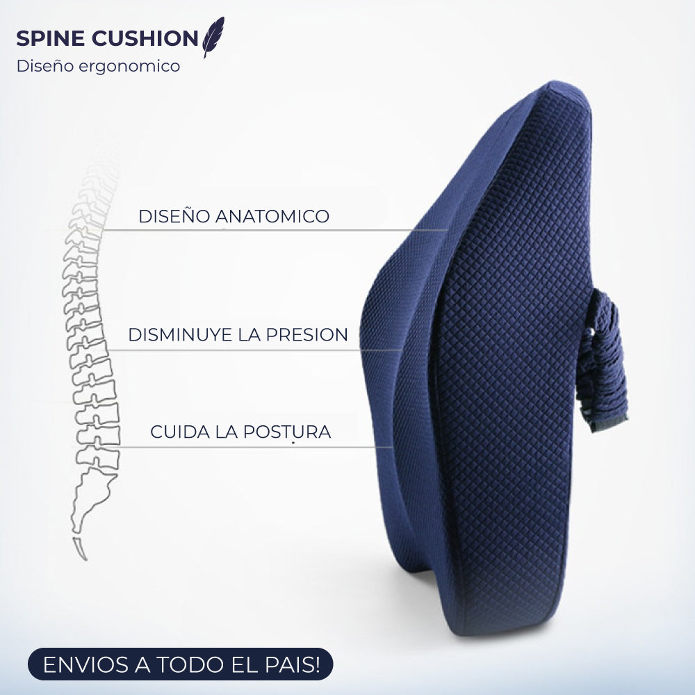Spine Cushion Almohadón de Soporte Lumbar de Espuma Viscoelástica